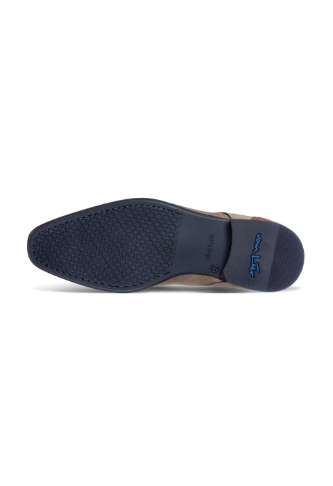 Taupe suède Erasmo veterschoen