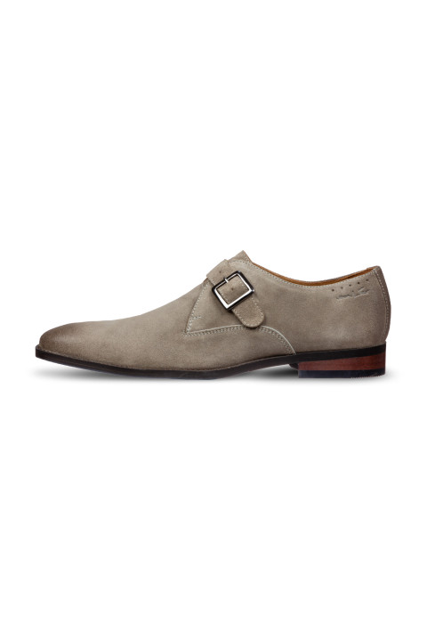 Taupe suède Bregenz gespschoen