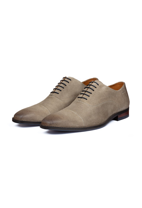 Taupe suède Bregenz veterschoen