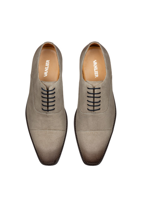 Taupe suède Bregenz veterschoen