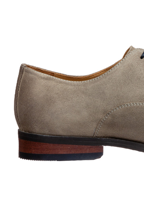 Taupe suède Bregenz veterschoen