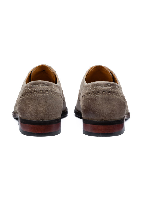 Taupe suède Bregenz veterschoen