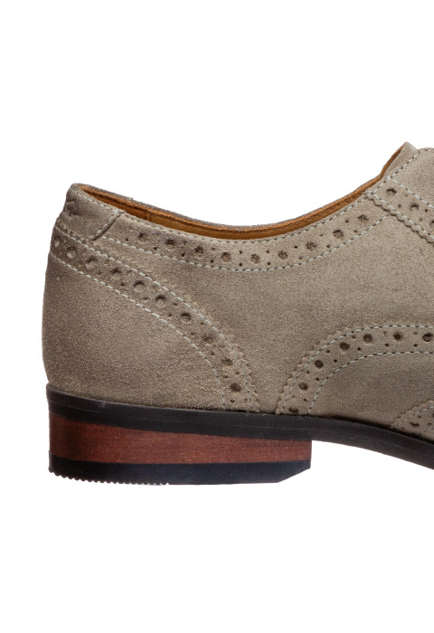 Taupe suède Bregenz veterschoen