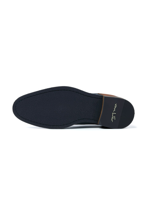 Blauw nubuck Sabinus veterschoen