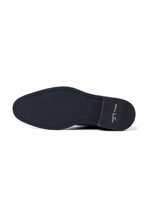 Blauw nubuck Sabinus halfhoge veterschoen