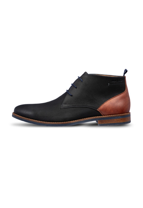 Antraciet grijs nubuck Sabinus halfhoge veterschoen