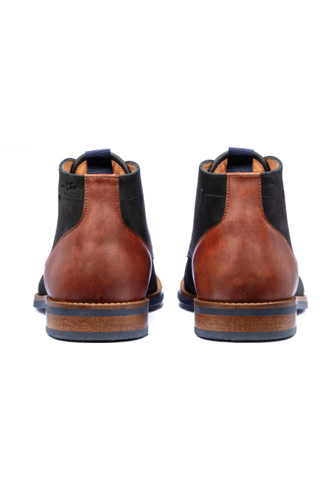 Antraciet grijs nubuck Sabinus halfhoge veterschoen