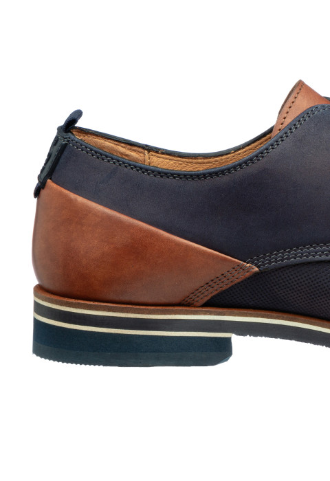 Navy nubuck Sabinus veterschoen