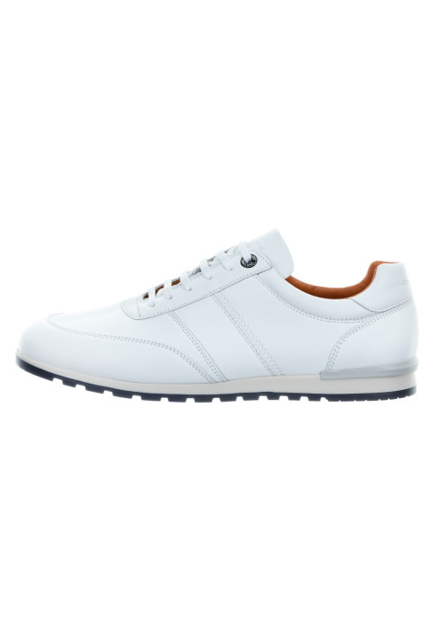 Wit gladleren Anzano sneaker