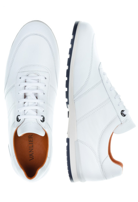 Wit gladleren Anzano sneaker