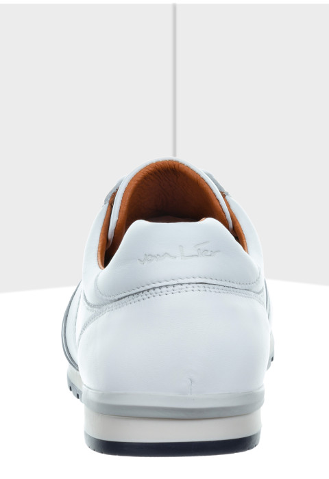 Wit gladleren Anzano sneaker