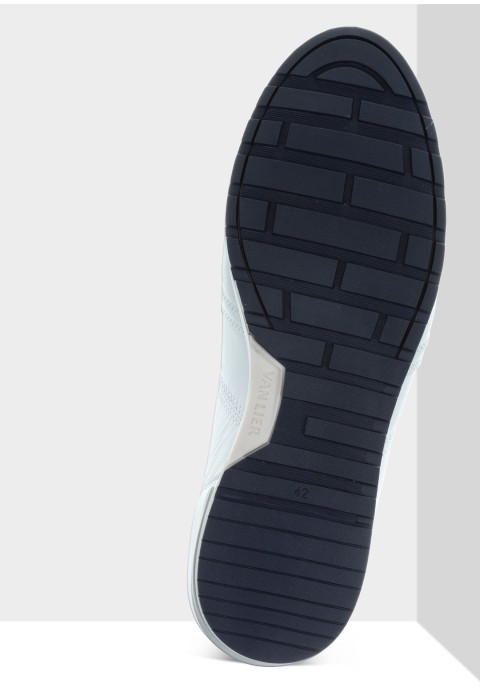 Wit gladleren Anzano sneaker