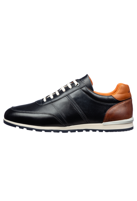 Navy gladleren Anzano sneaker