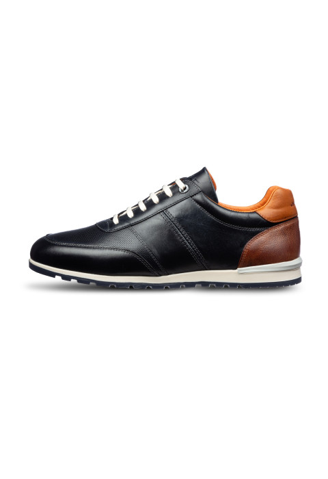 Navy gladleren Anzano sneaker