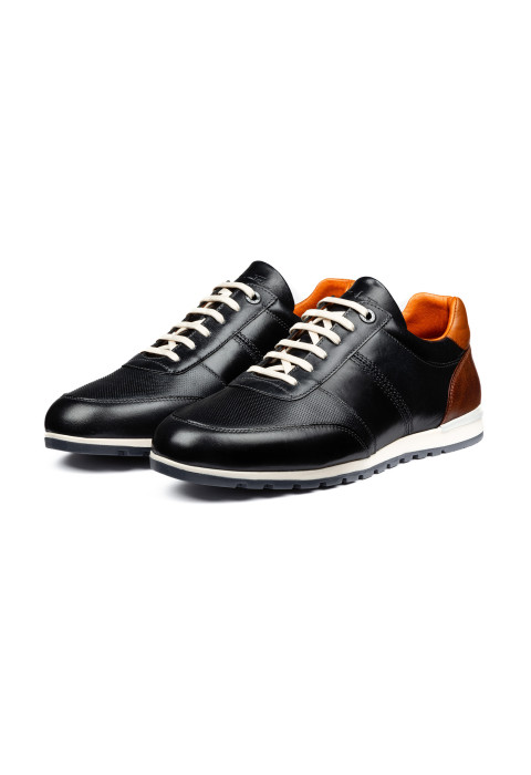 Navy gladleren Anzano sneaker