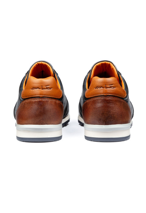 Navy gladleren Anzano sneaker