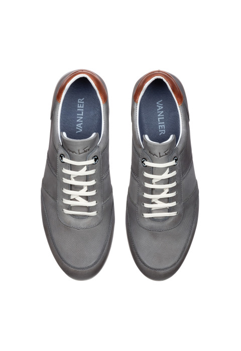 Grijs nubuck Anzano sneaker