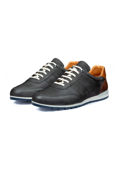Antraciet nubuck Anzano sneaker
