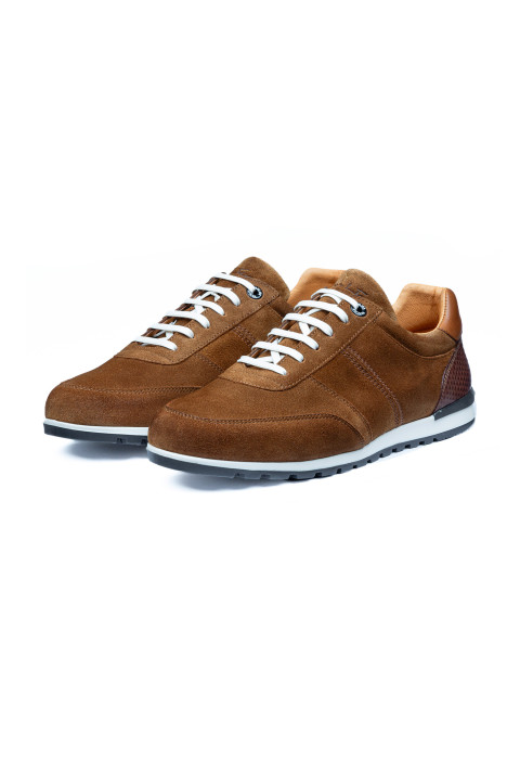 Roest cognac suède Anzano sneaker