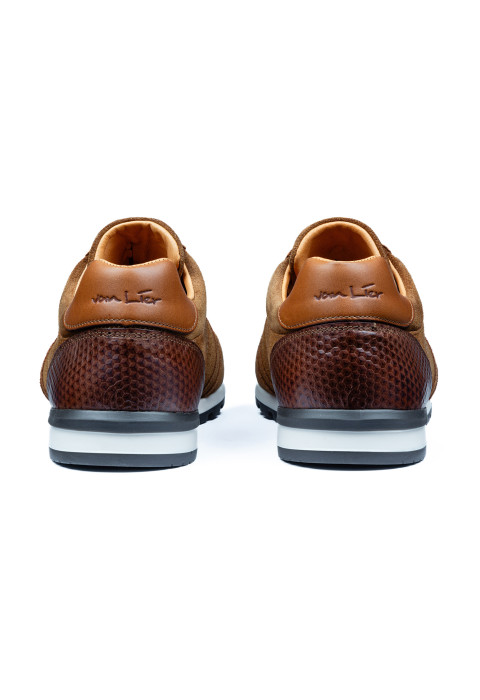 Roest cognac suède Anzano sneaker