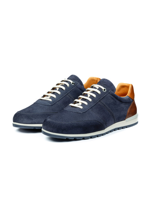 Blauw suède Anzano sneaker