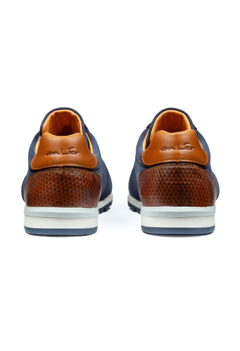 Blauw suède Anzano sneaker