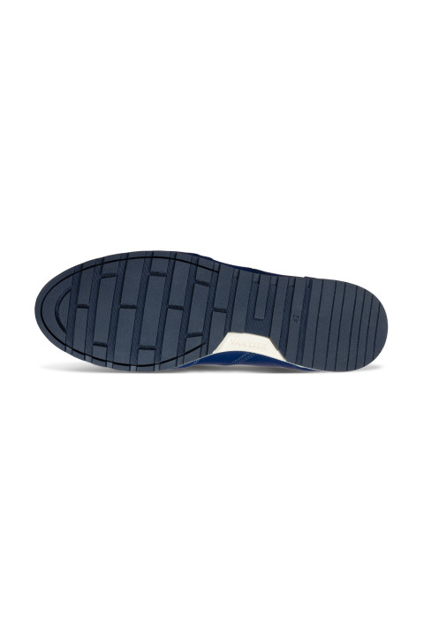 Blauw gladleren Anzano sneaker