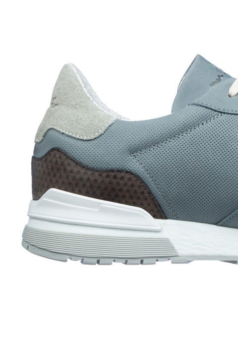 Grijs blauw nubuck Chavar sneaker