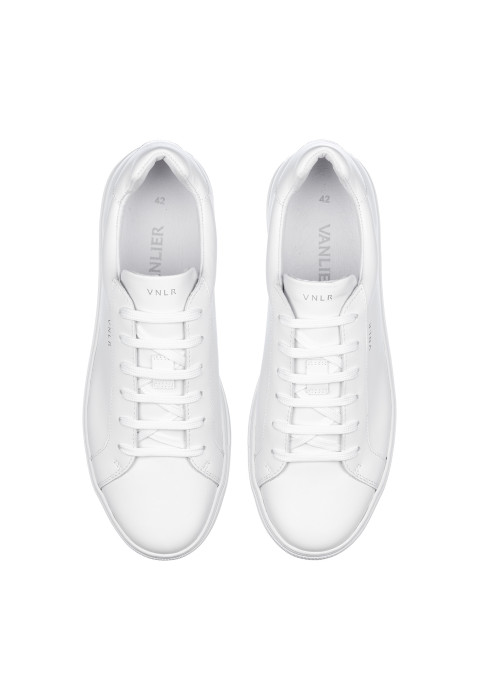 Wit gladleren Maurizio sneaker