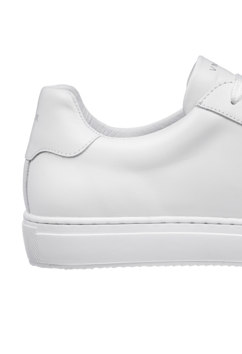 Wit gladleren Maurizio sneaker