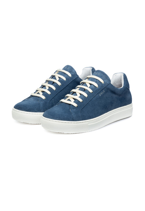 Blauw suède Maurizio sneaker