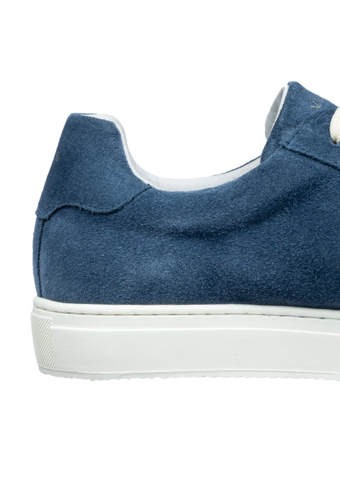 Blauw suède Maurizio sneaker