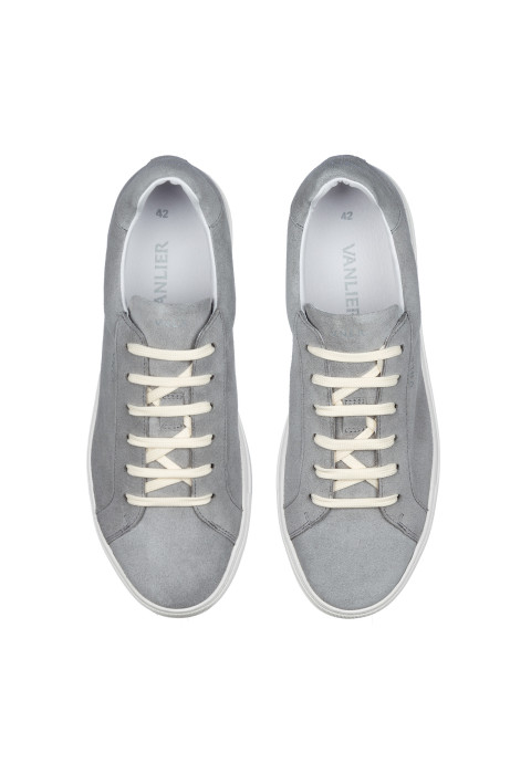 Grijs suède Maurizio sneaker