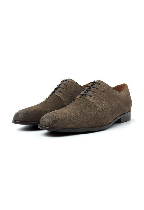 Egeus Suède taupe veterschoen