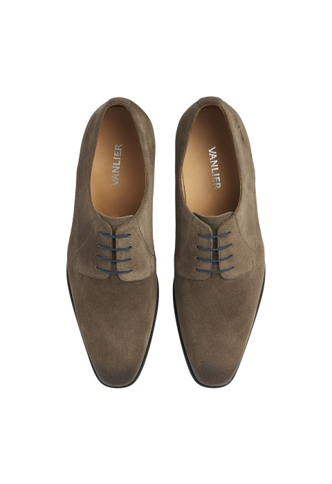 Egeus Suède taupe veterschoen