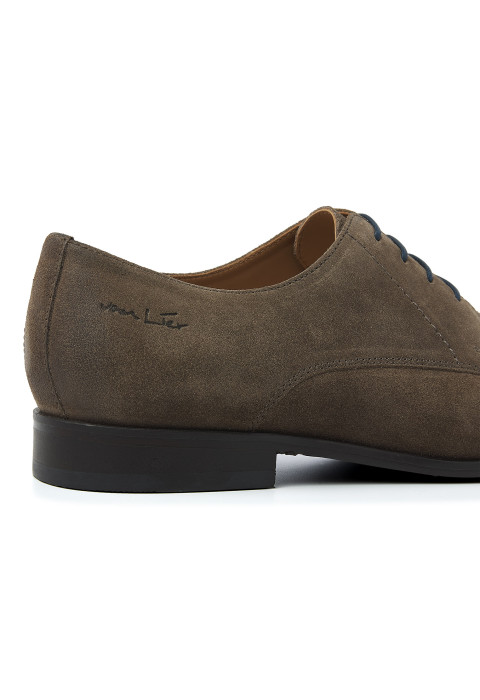 Egeus Suède taupe veterschoen