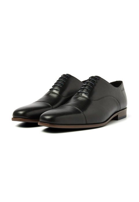 Zwart gladleren Egeus veterschoen