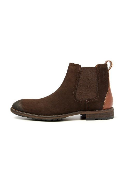 T-moro bruin suède Montana chelsea boot 