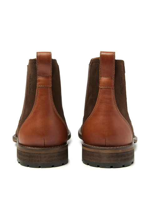 T-moro bruin suède Montana chelsea boot 