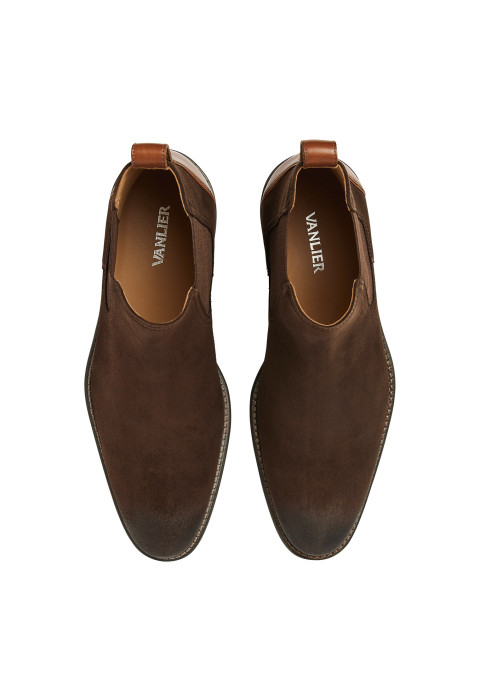 T-moro bruin suède Montana chelsea boot 