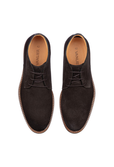Donker bruin suède Rigi boot