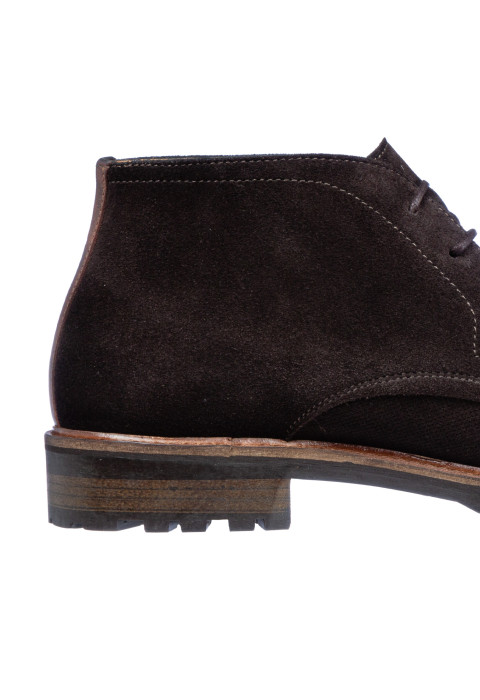 Donker bruin suède Rigi boot