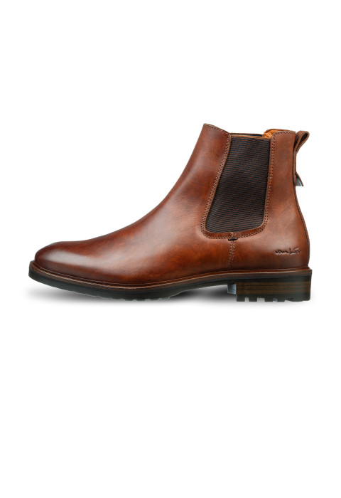 Licht cognac gladleren Rigi Chelsea boot
