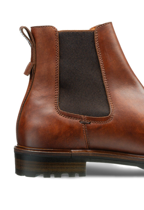 Licht cognac gladleren Rigi Chelsea boot