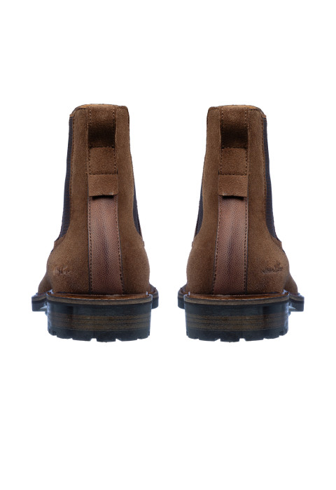 Roest cognac suède Rigi chelsea boot