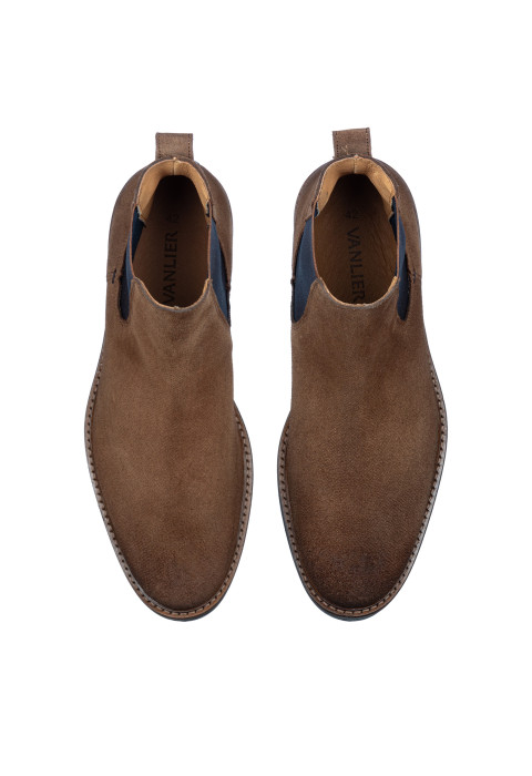 Roest cognac suède Rigi chelsea boot