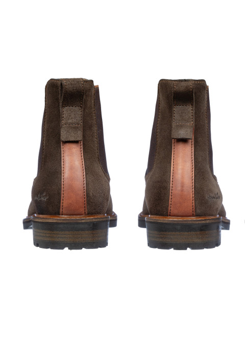 T-moro bruin suède Rigi Chelsea boot