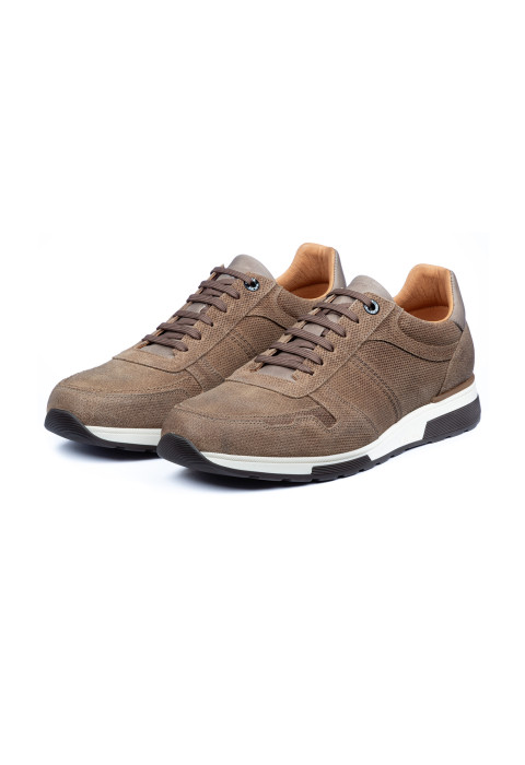 Zand beige suède Positano sneaker