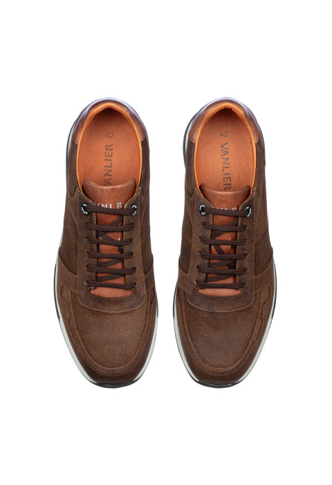 Cognac suède Positano sneaker