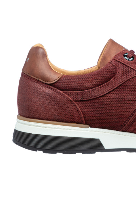 Bordo rood suède Positano sneaker